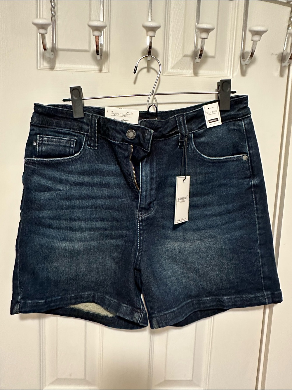 Judy Blue Dark Blue High-Rise Denim Shorts